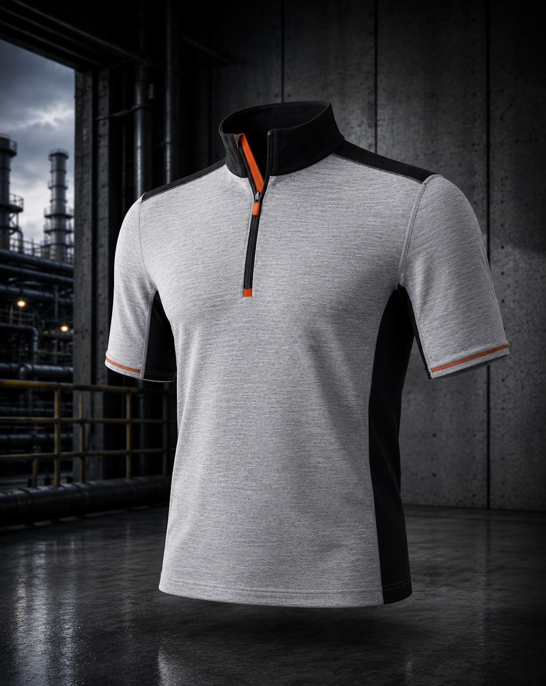 FR9010-Flame Retardant Zip Neck Shirts
